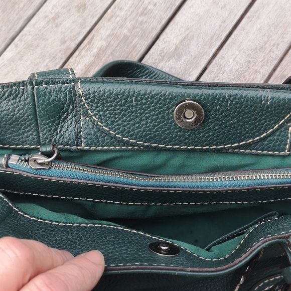 Rabeanco green leather bag - Picture 6 of 15